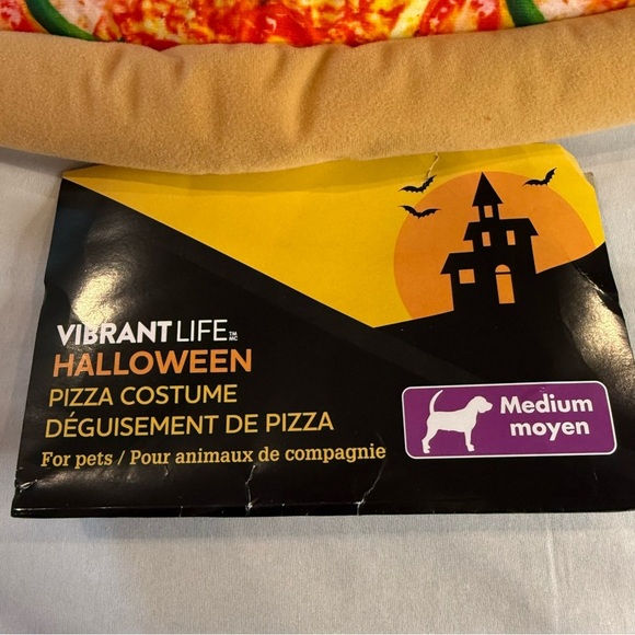 Vibrant Life Pizza Dog Halloween Costume, Size M - Picture 3 of 12